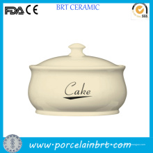 Bom China Jar De Cerâmica Branca De Bolo